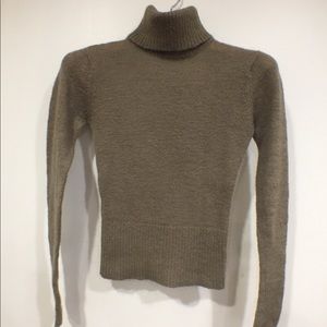 Sweater turtleneck wool soft Size M brown